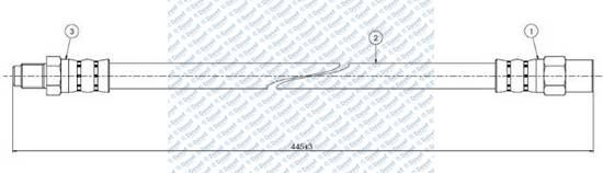 CAVO C800509A Fren Horumu On 5 Series & 7 Series 518>535 (E34) 88  ####